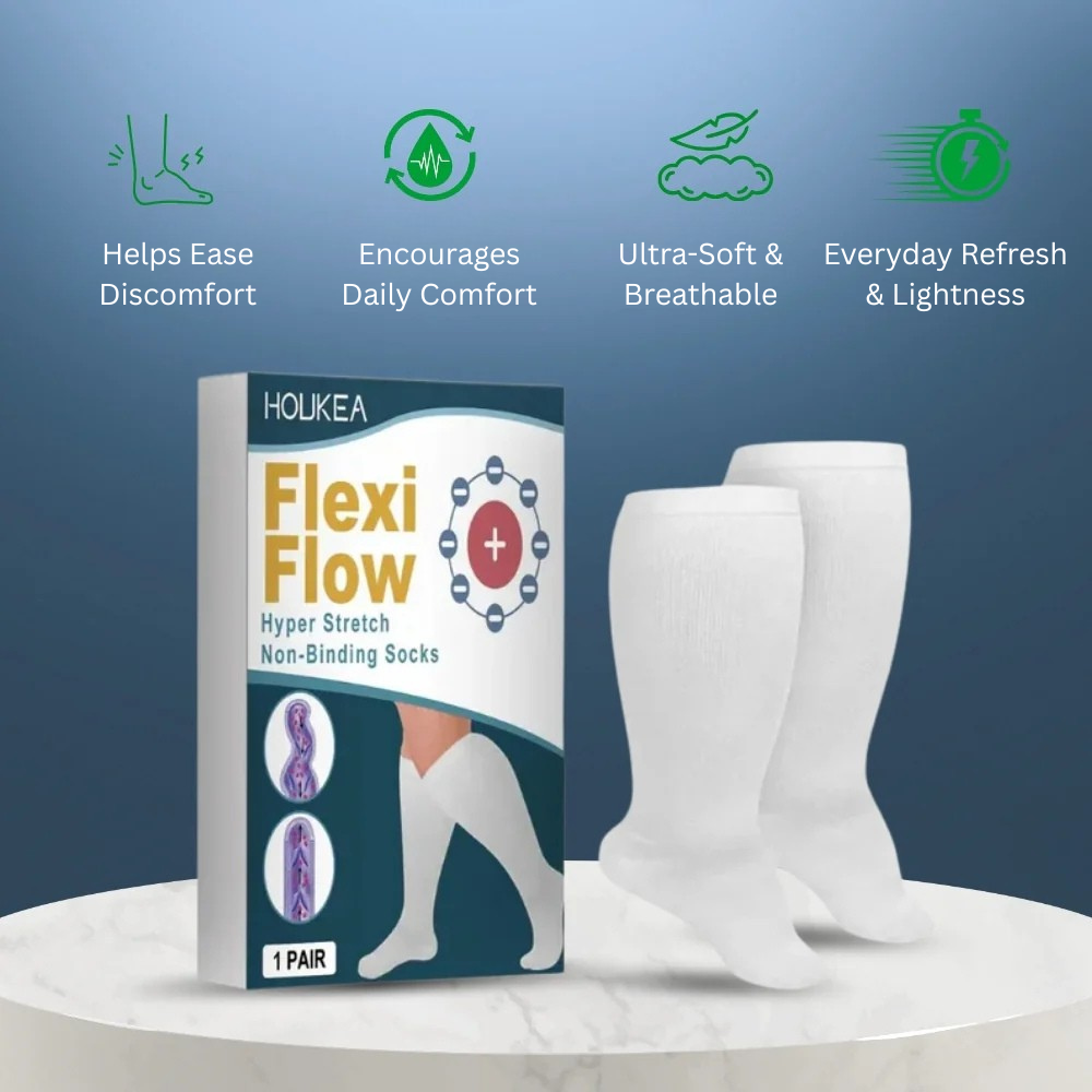 LegRevive™ Comfort Fit Socks | Gentle Daily Wear for Energized Legs